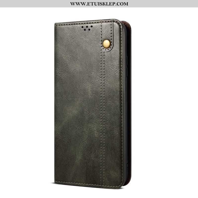 Etui Na Telefon do Xiaomi Redmi Note 11 Pro Plus 5G Etui Folio Woskowana Sztuczna Skóra